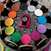 گچ مو رنگی سکه ای