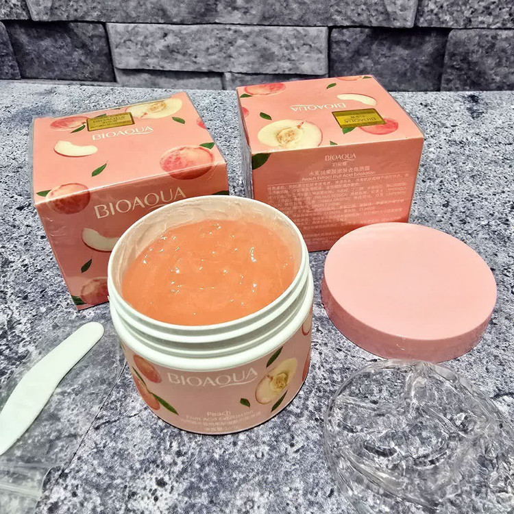 اسکراب صورت و بدن هلو بیواکوا