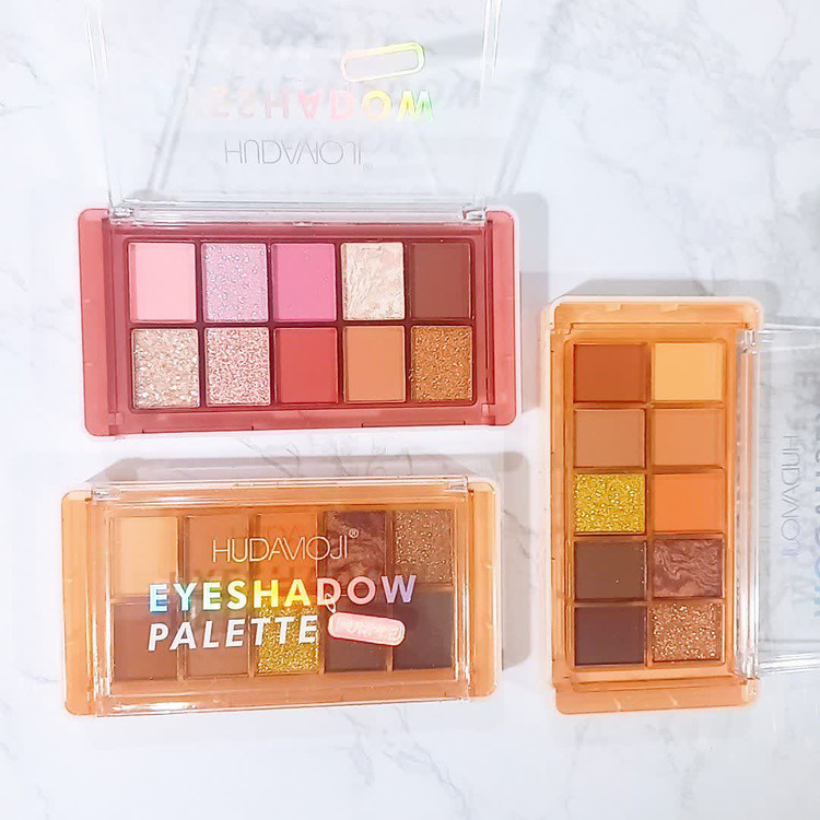 پالت 10 رنگه سایه و هایلایتر هدی موجی