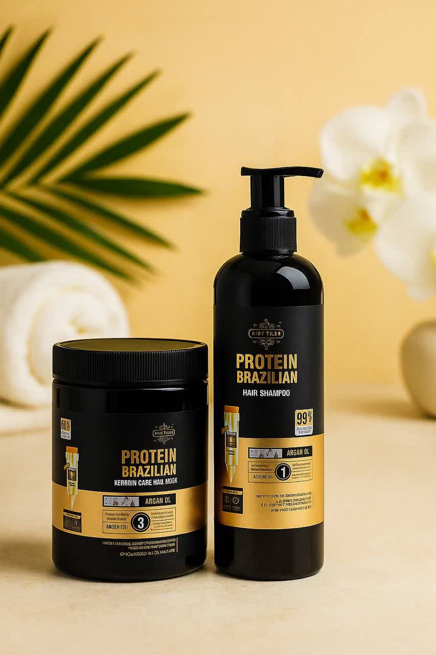 پک شامپو و ماسک مو پروتئین برزیلین
